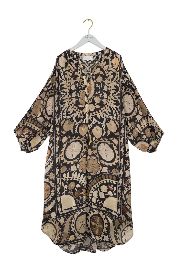 Susani Charcoal Crepe Darcy Dress