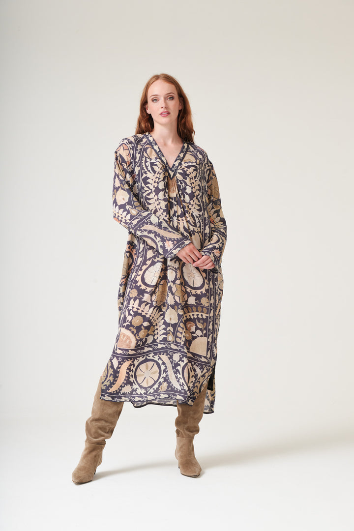 Susani Charcoal Midi Dress