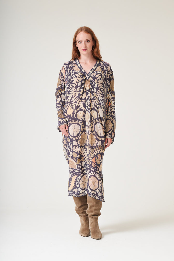 Susani Charcoal Midi Dress