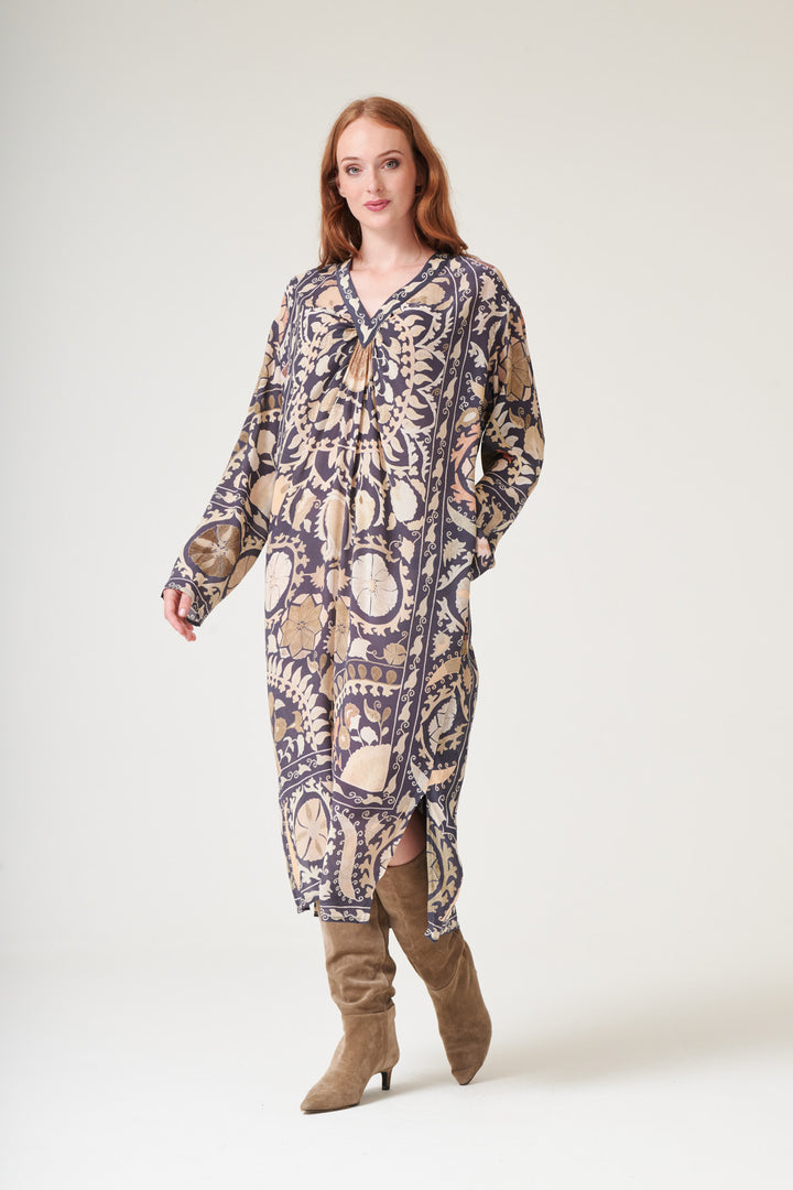 Susani Charcoal Midi Dress