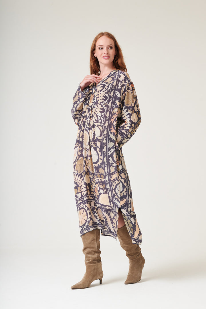 Susani Charcoal Midi Dress