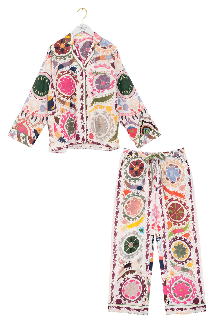 Susani Pink Cambric Pyjama Set