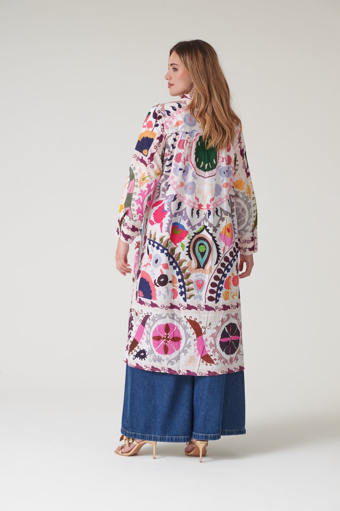 Susani Pink Duster Jacket – One Hundred Stars USA