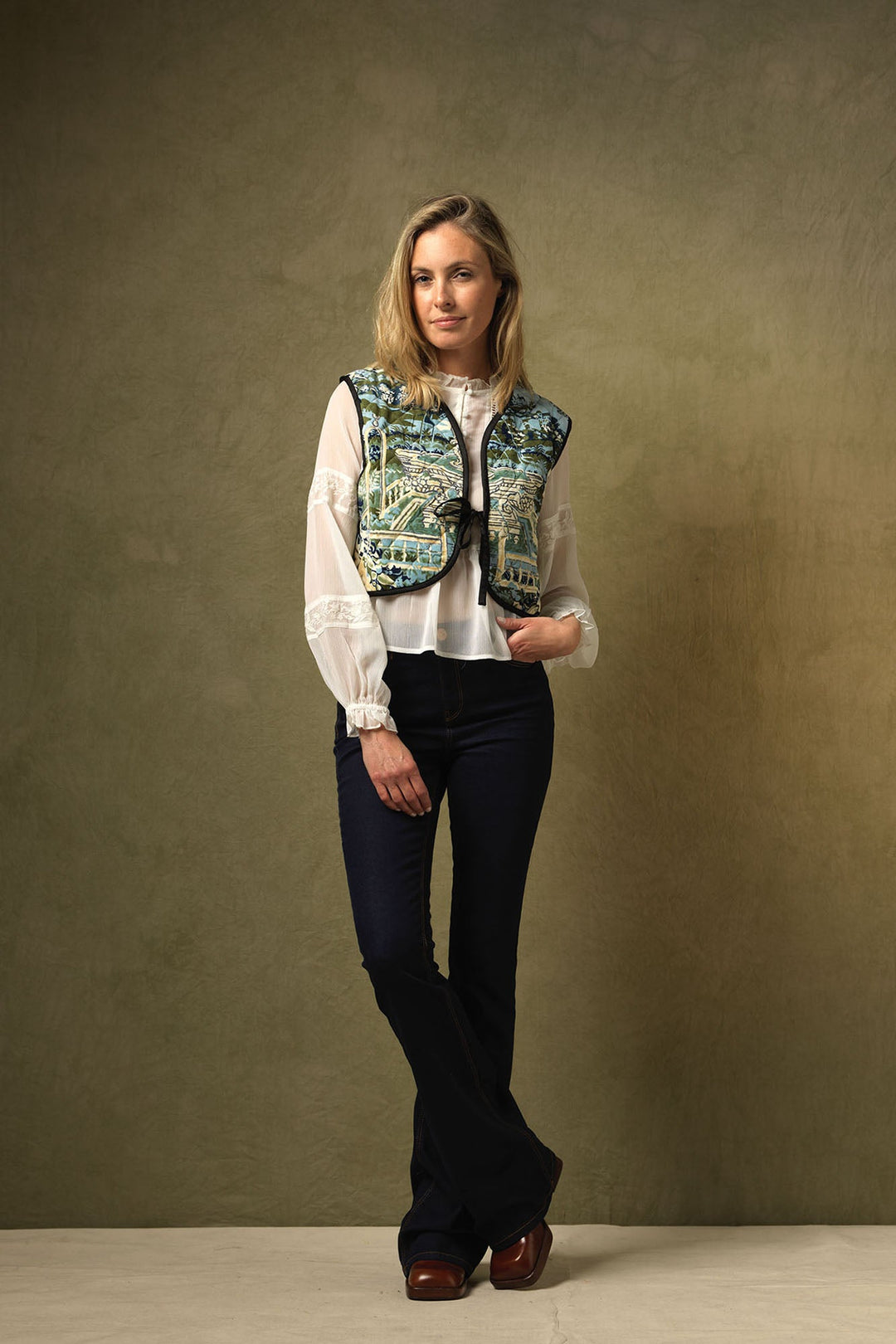 Tapestry Sea Gilet - One Hundred Stars