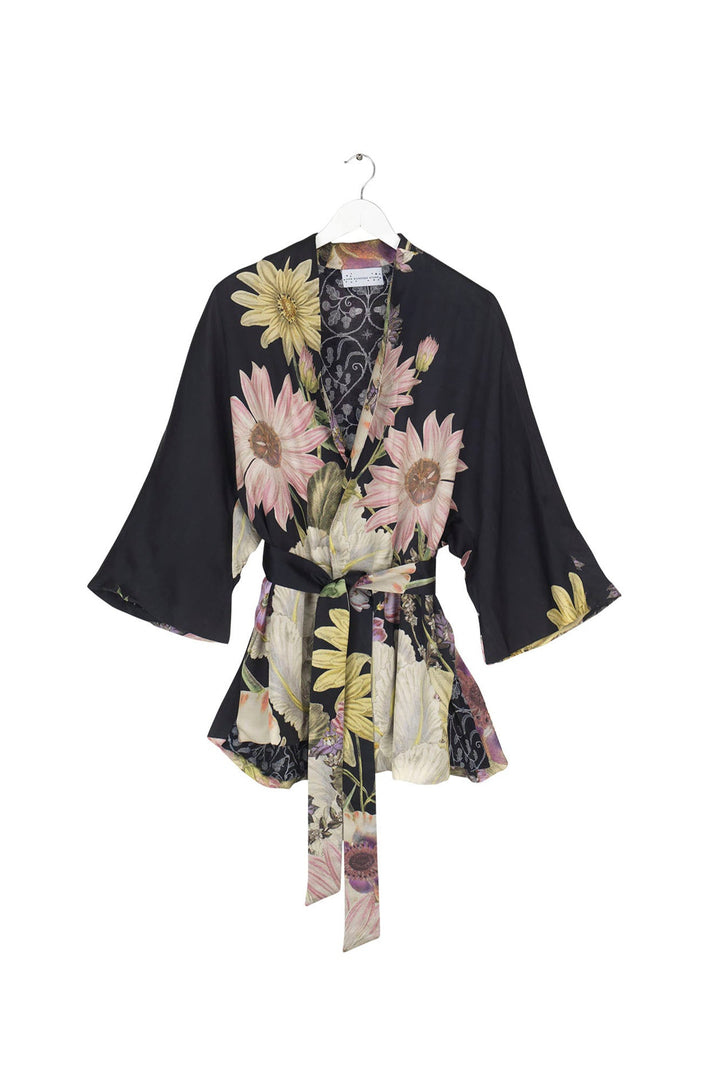 Daisy Black Wrap Jacket