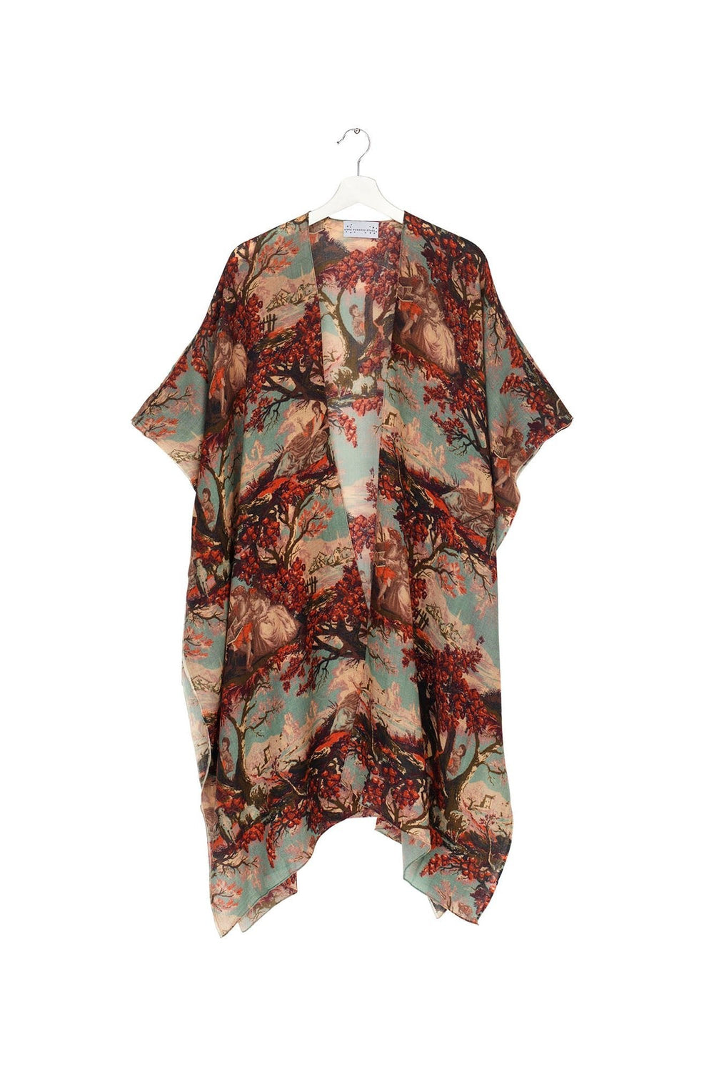Country Toile Berry Wool Throwover - One Hundred Stars