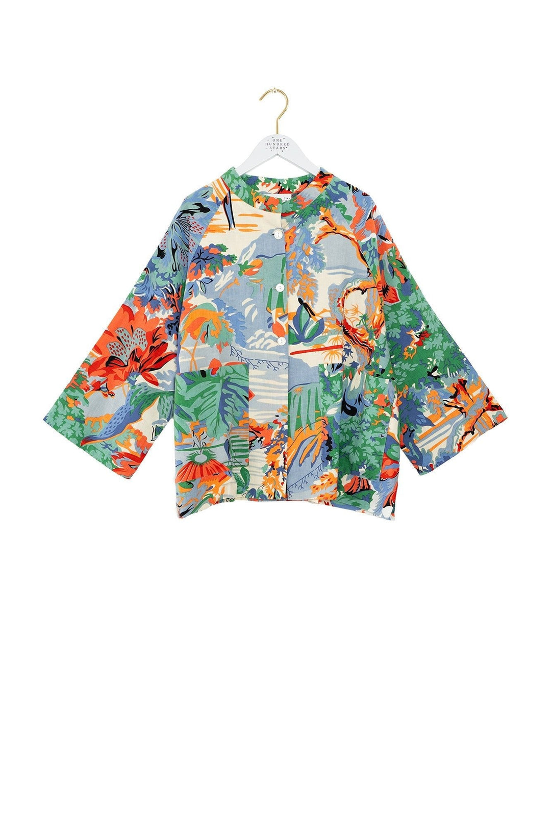 Tropicana Blue Summer Jacket - One Hundred Stars