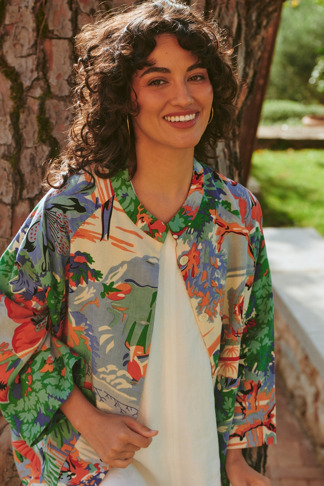 Tropicana Blue Summer Jacket - One Hundred Stars