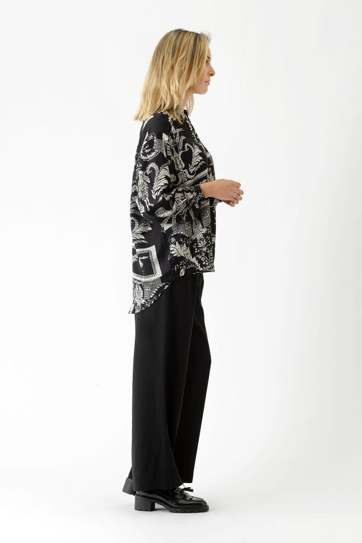 Vintage Damask Black Darcy Shirt