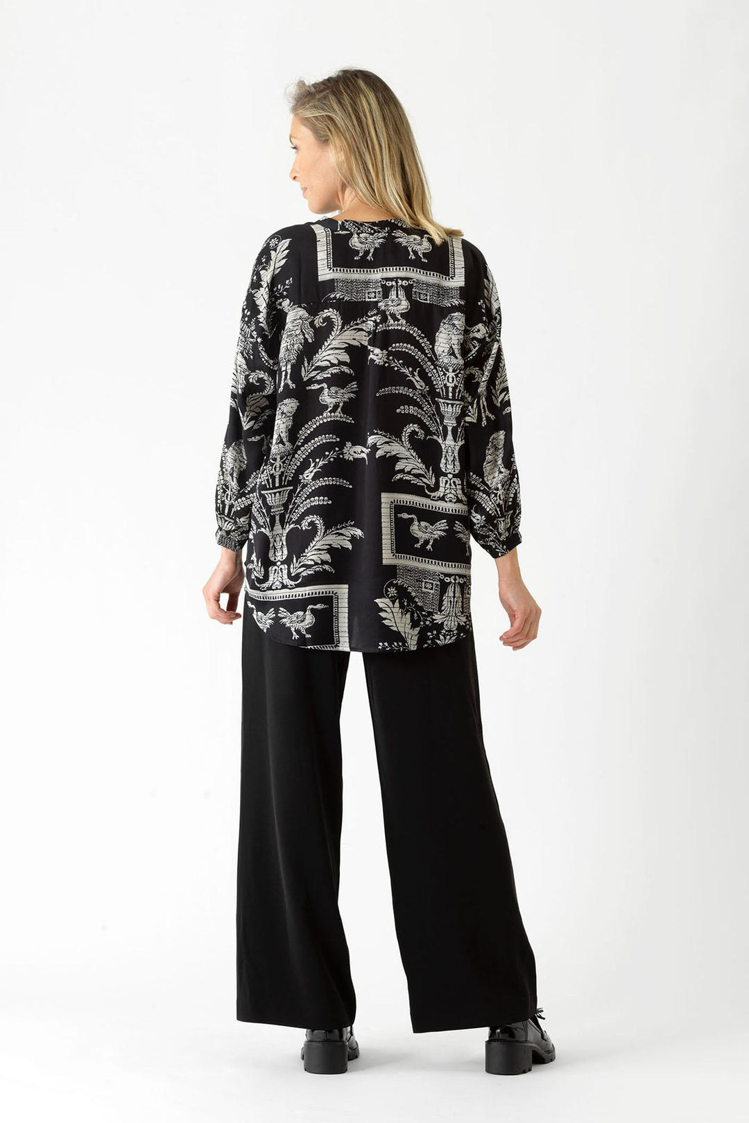 Vintage Damask Black Darcy Shirt