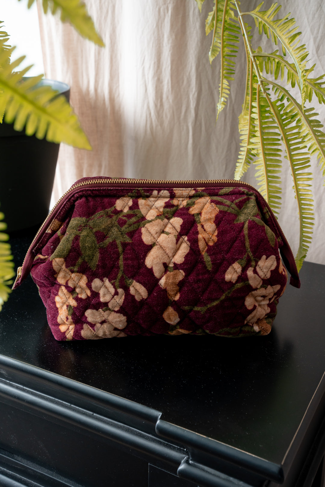 Wisteria Plum Velvet Pouch