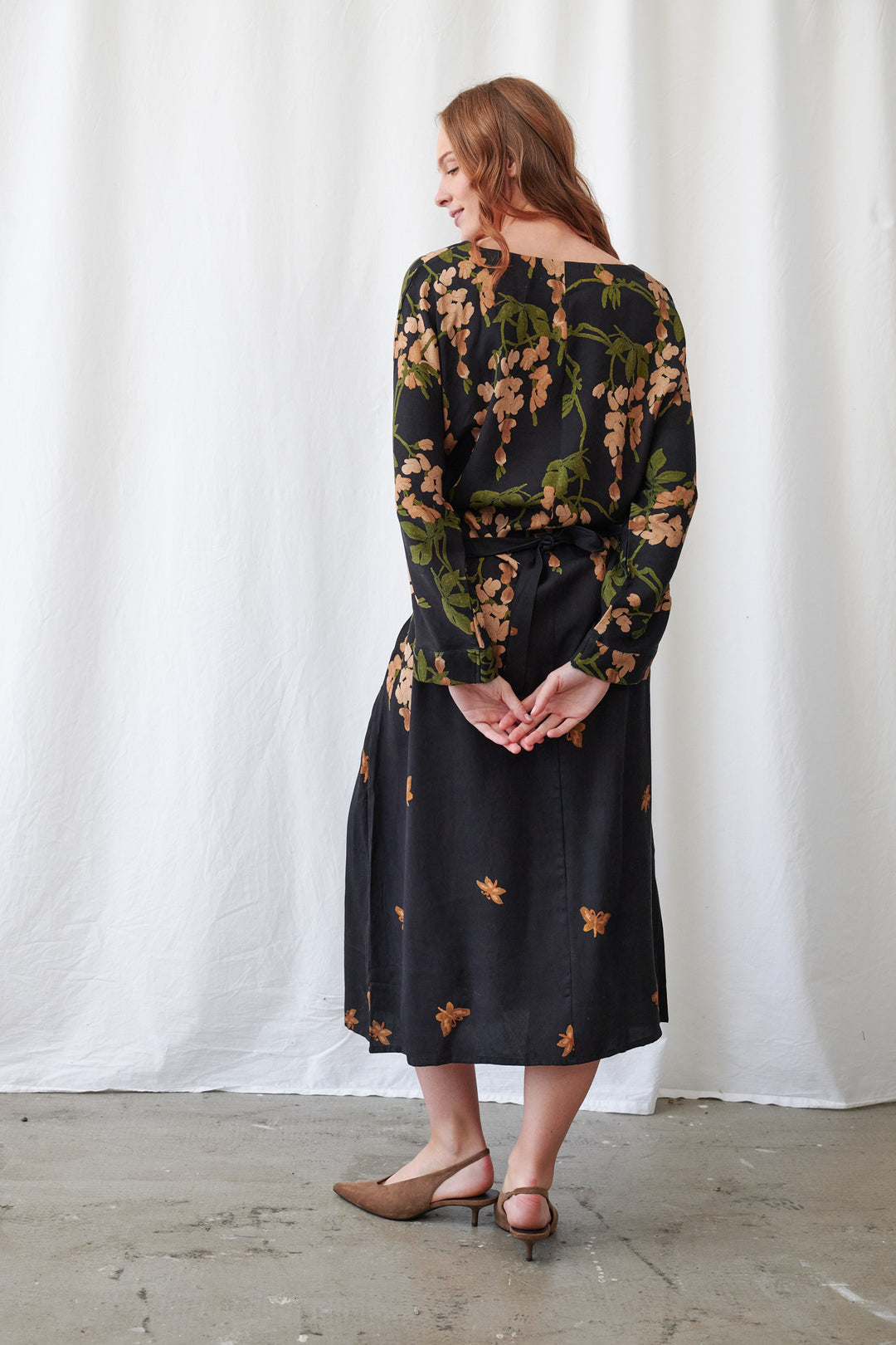 Wisteria Black Kate Dress