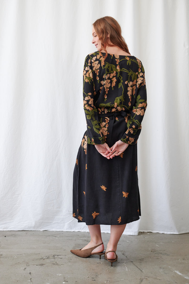 Wisteria Black Kate Dress