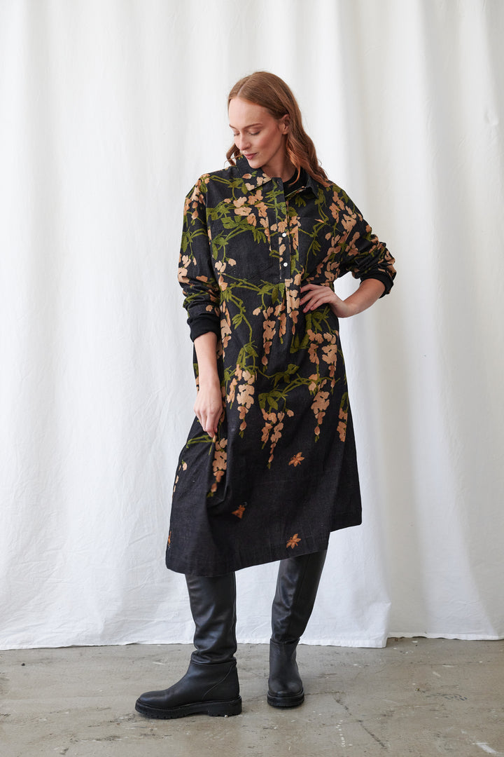 Wisteria Black Pocket Dress