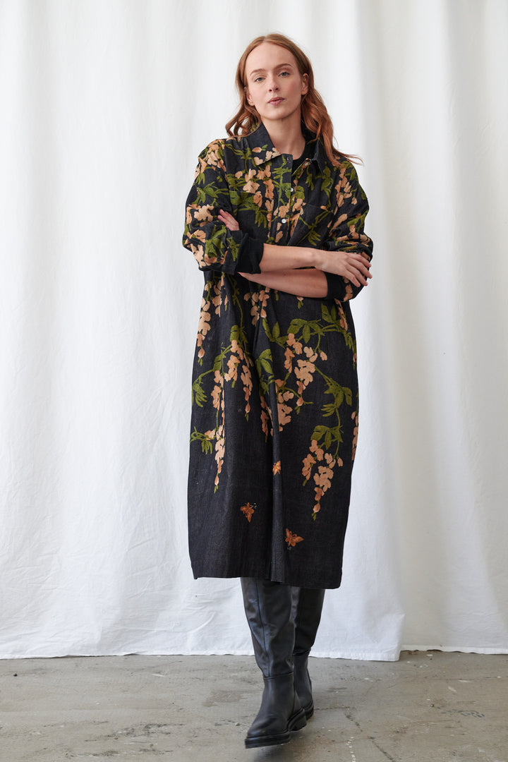Wisteria Black Pocket Dress