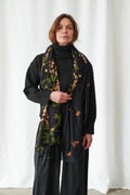 Wisteria Black Scarf