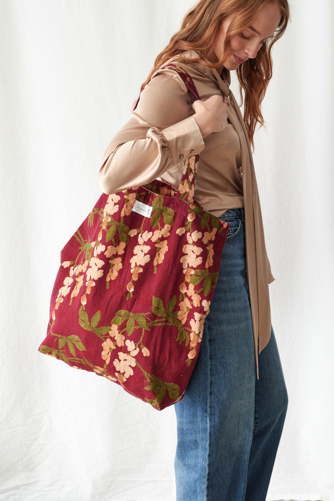 Wisteria Plum Canvas Bag
