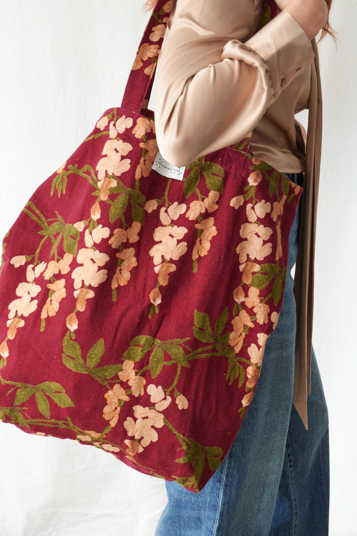 Wisteria Plum Canvas Bag