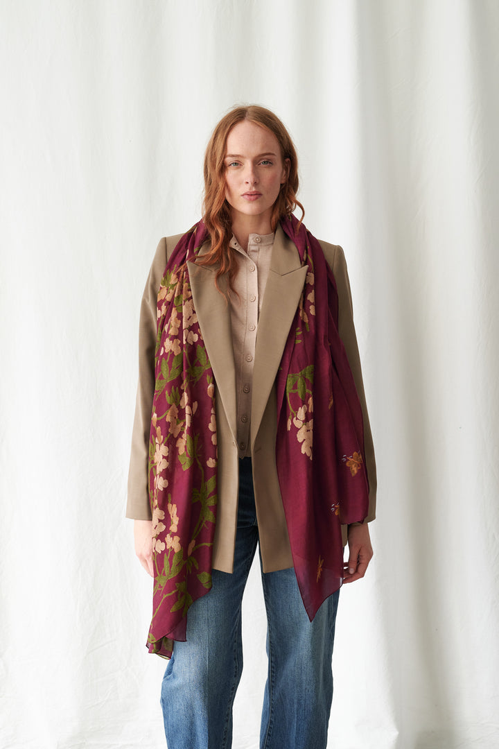 Wisteria Plum Scarf