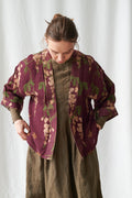 Wisteria Plum Wool Kimono