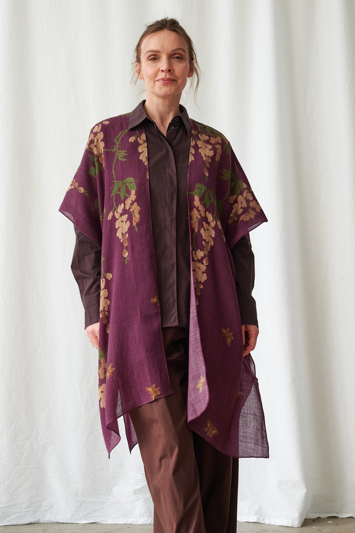Wisteria Plum Wool Throwover