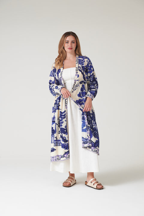 Giant Willow Blue Duster Jacket