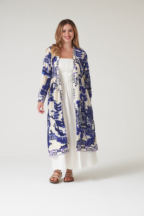 Giant Willow Blue Duster Jacket