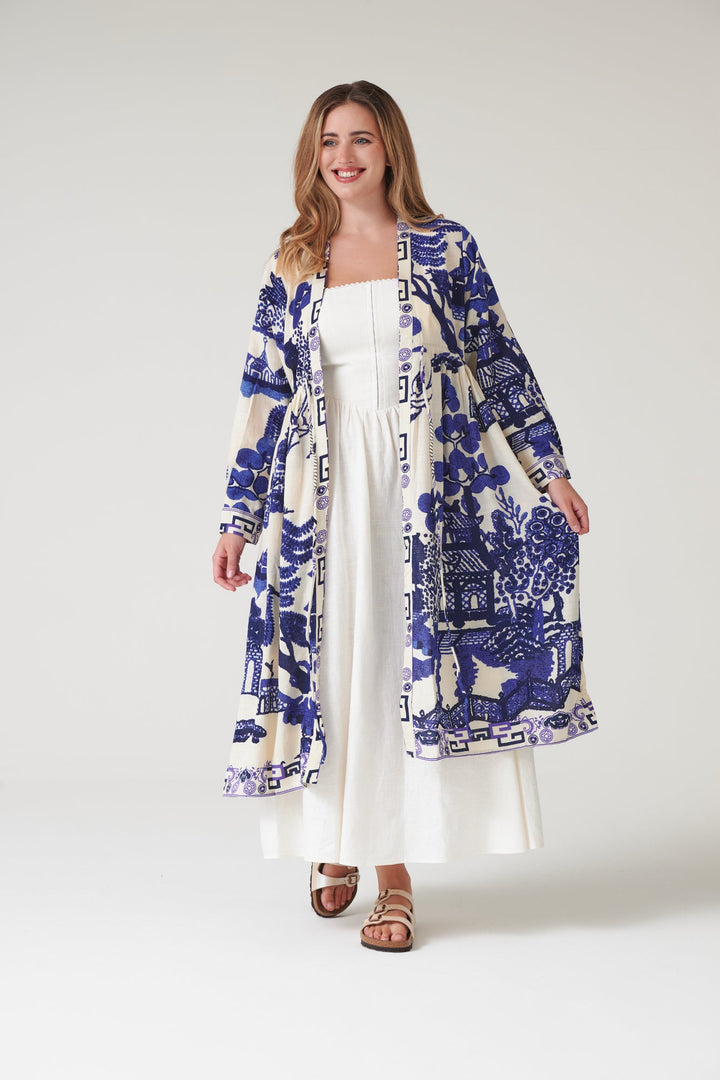 Giant Willow Blue Duster Jacket