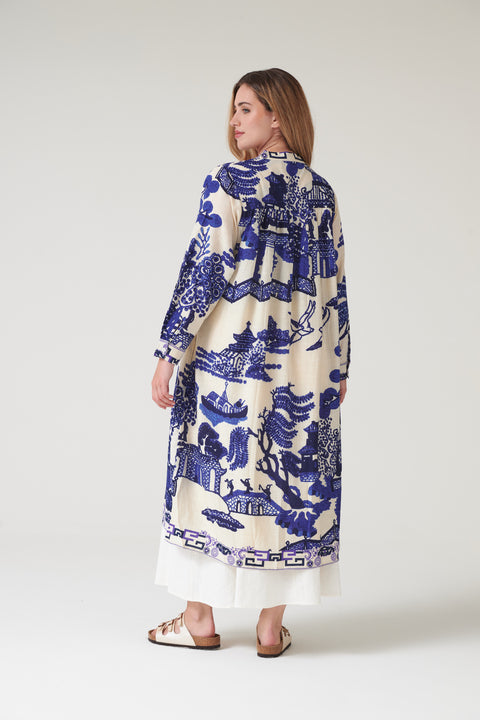 Giant Willow Blue Duster Jacket