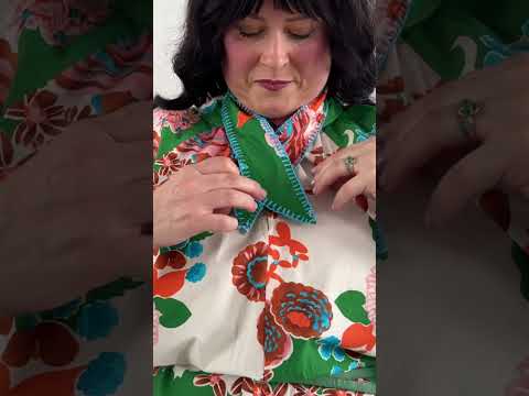Giant Kantha Lime Tie Dress