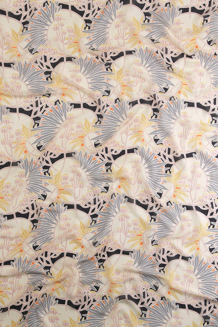 Deco Daisy Mauve Scarf