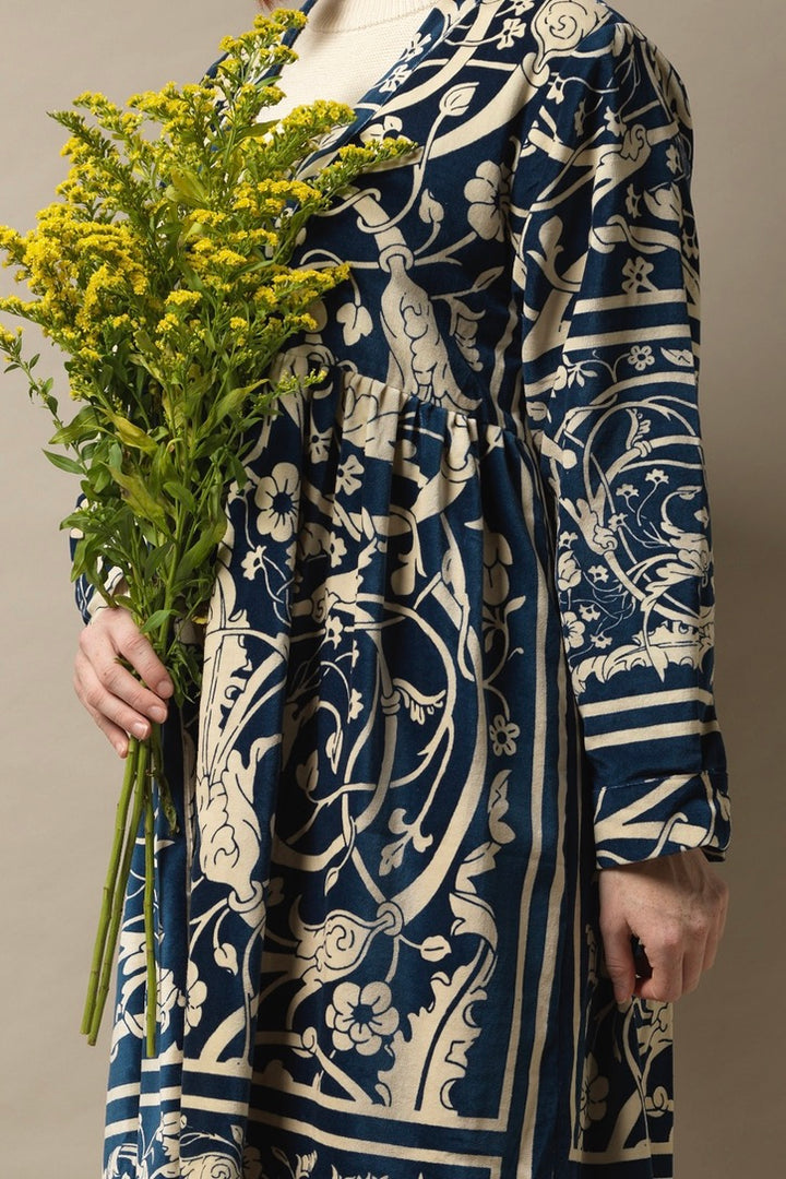 Jaipur Blue Velvet Boyfriend Jacket