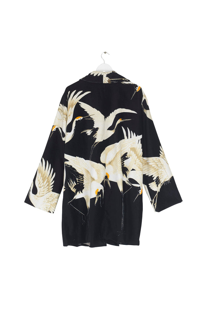 Stork Black Velvet Boyfriend Jacket