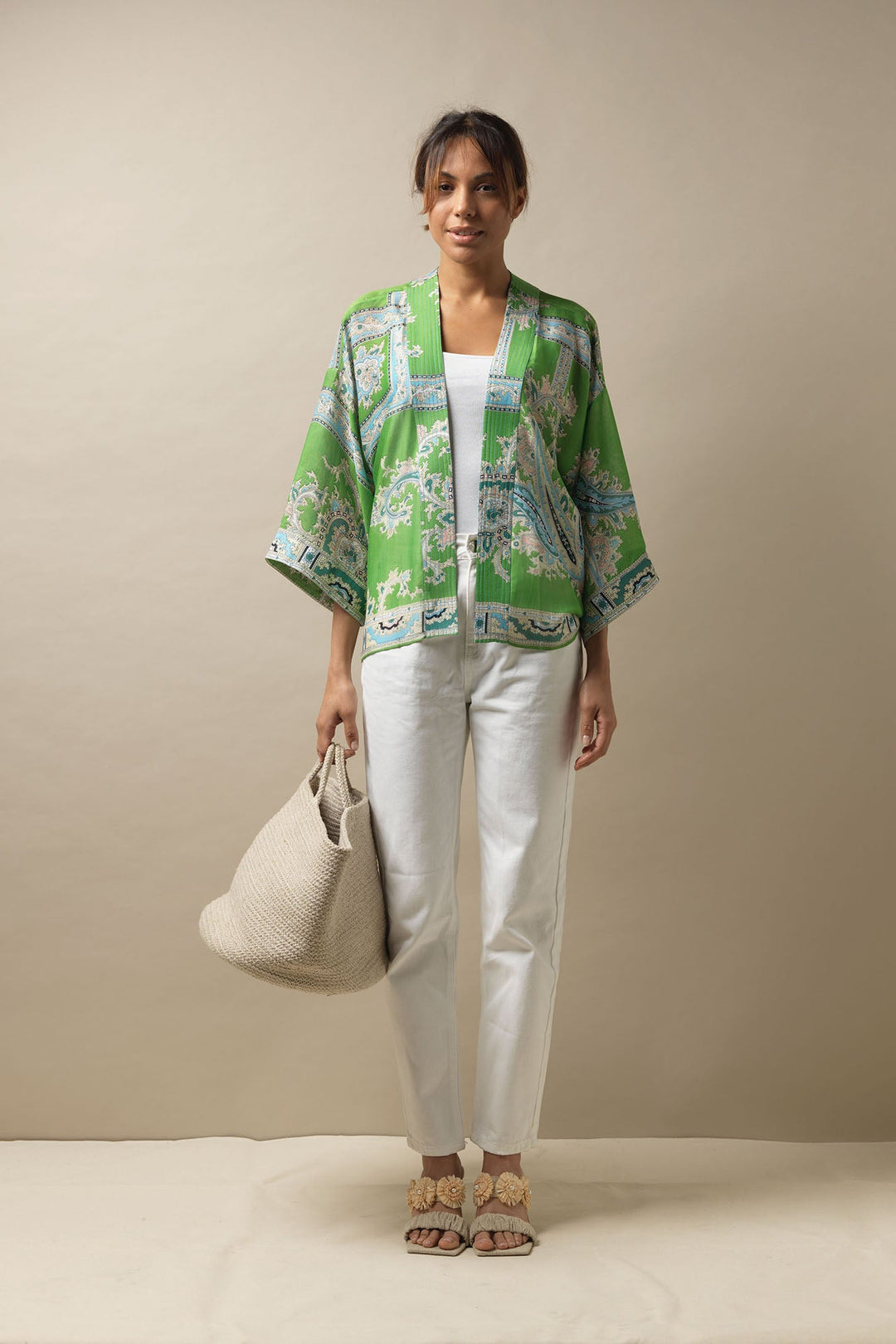 Handkerchief Green Kimono