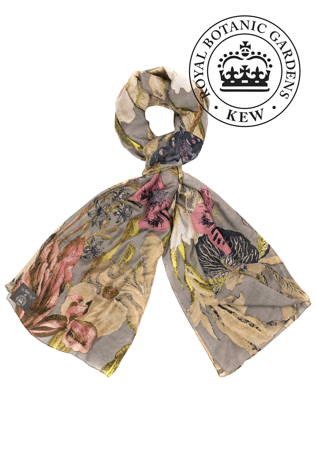 KEW Iris Grey Scarf- Our scarves are a full 100cm x 200cm making them perfect for layering in the winter months or worn as a delicate cover up during the summer seasons.