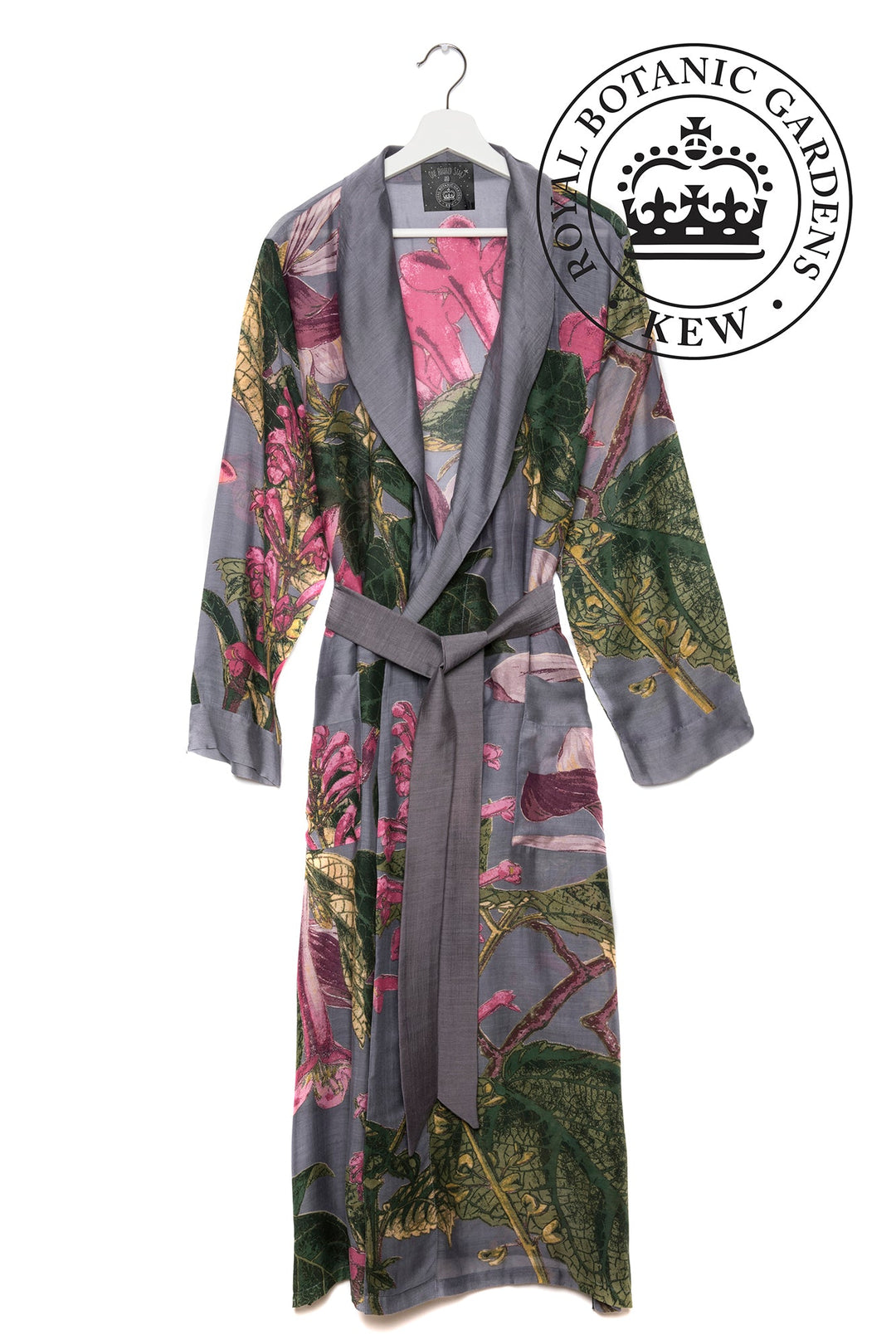 KEW Magnolia Grey Gown- This gown is perfect as a luxurious house coat or for layering as a chic accessory to your favourite outfit.