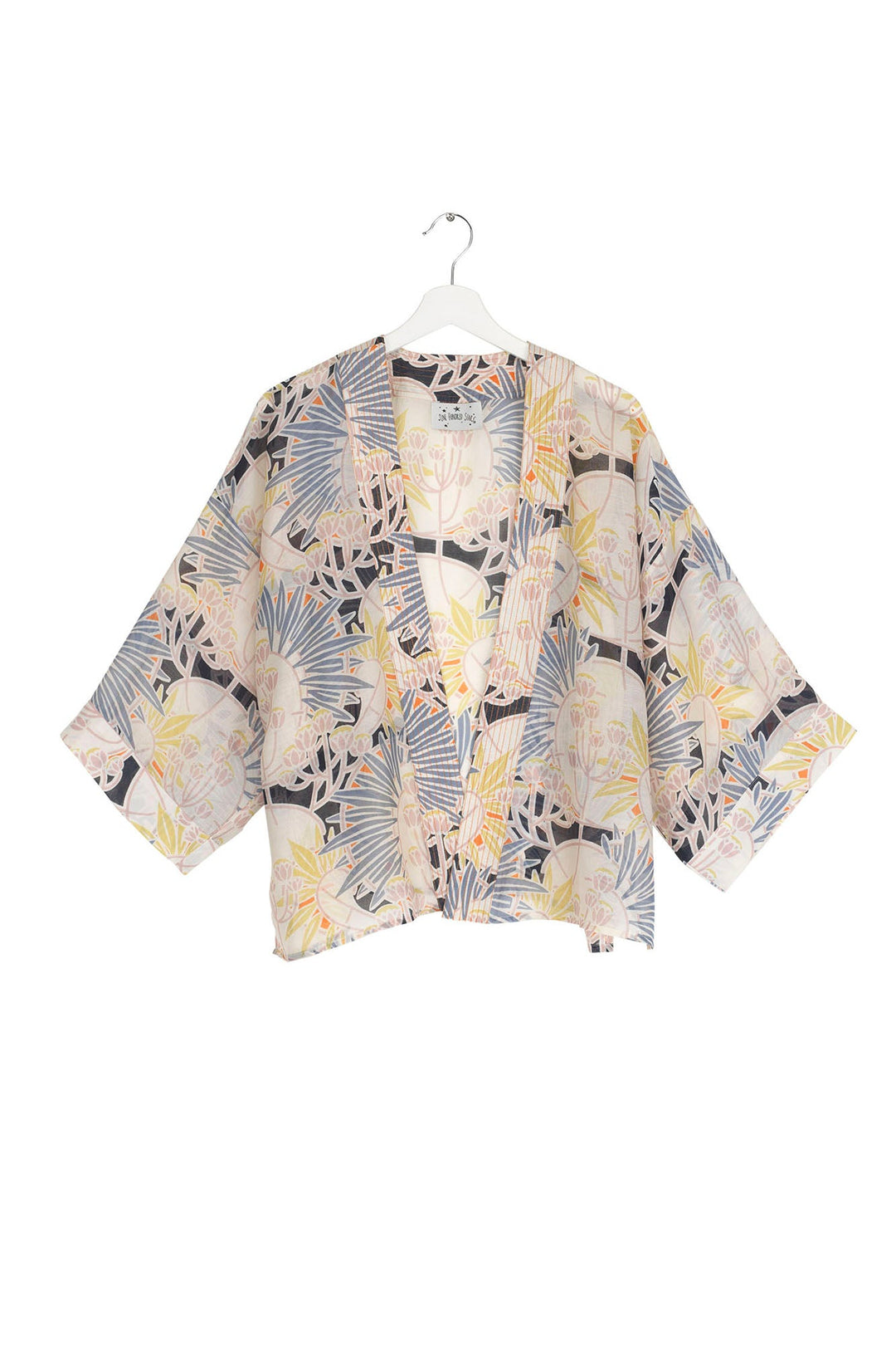 Light weight printed kimono