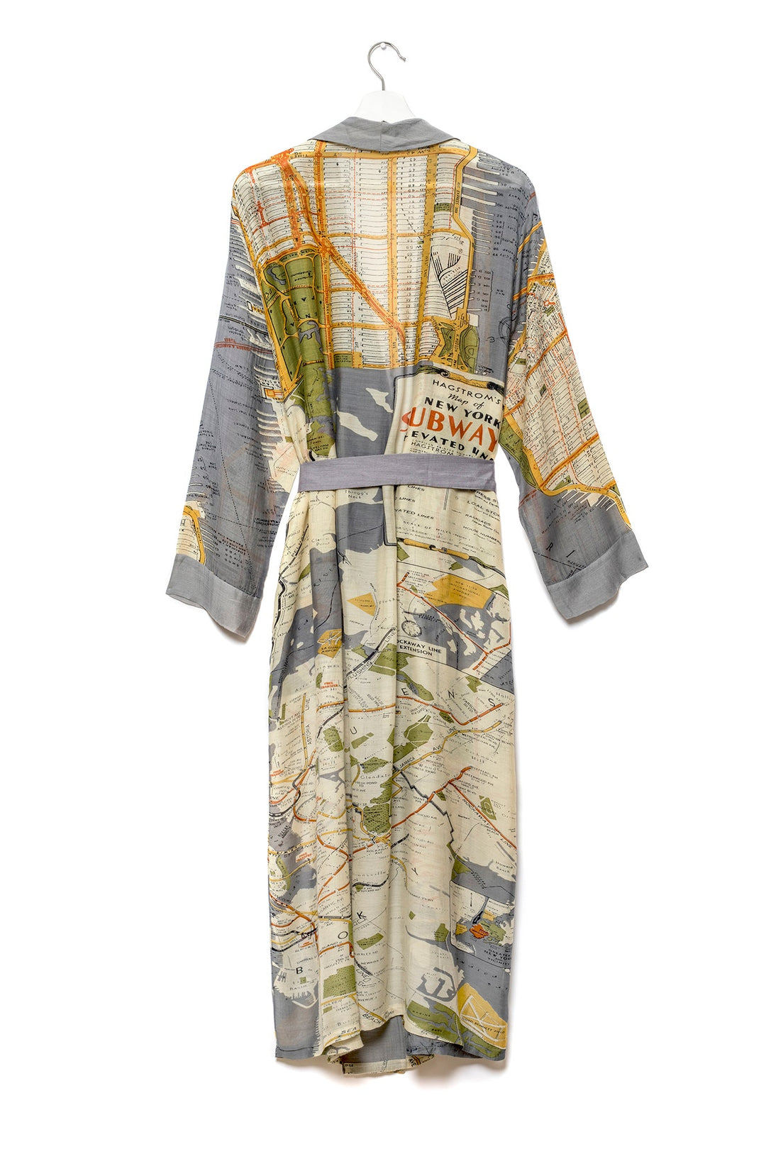 New York City Grey Map Gown