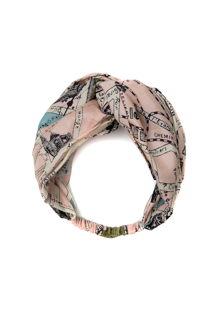 Paris Map Headband
