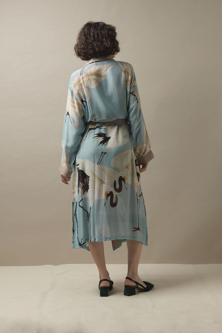 The Gown is made from a custom blend of modal and viscose which creates a silky smooth lightweight material while having a more sustainable impact on the environment.