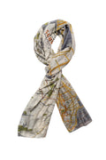New York City Grey Map Scarf