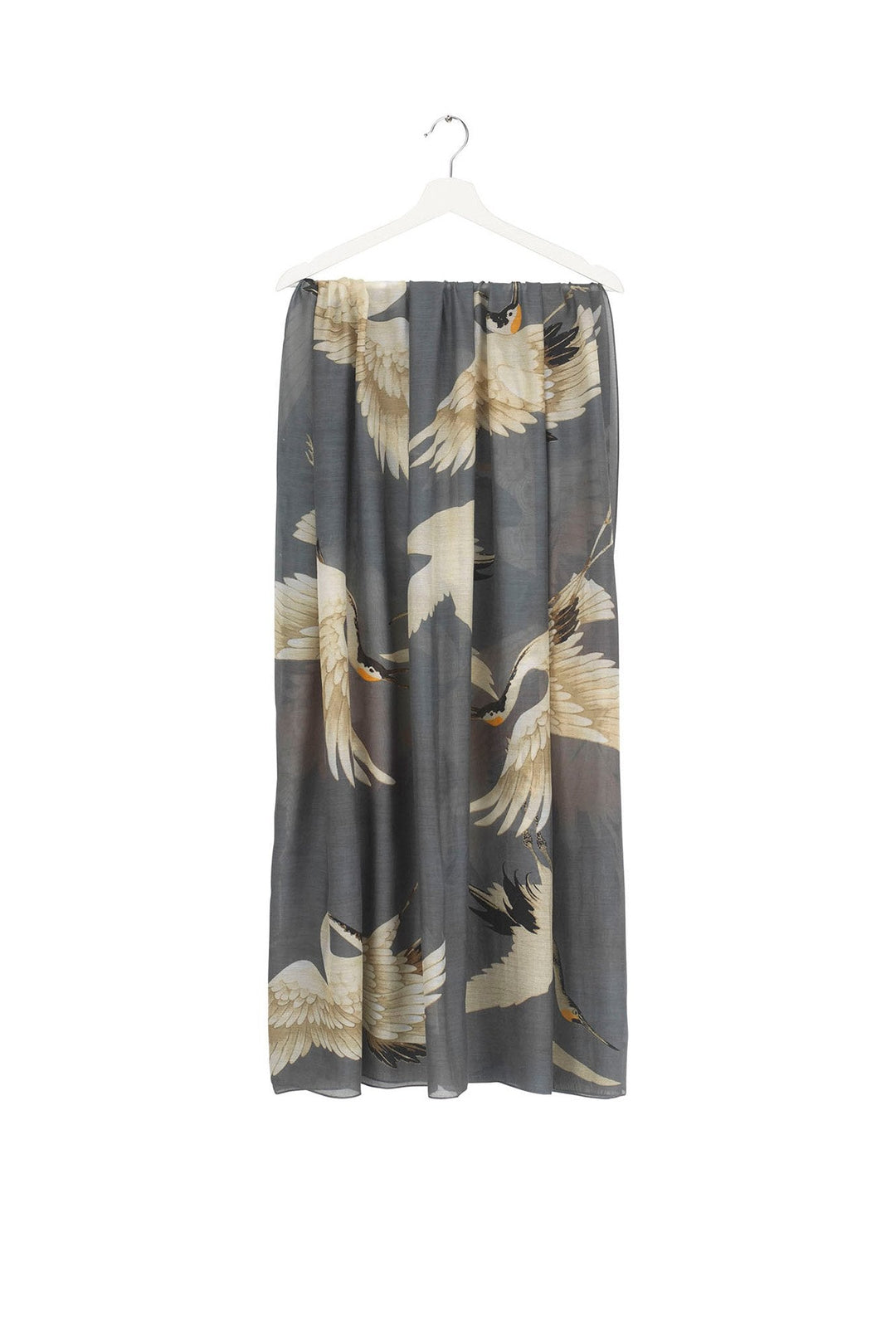 Storks and cranes have been a major art deco trend in both fashion and interiors and this Stork Slate Grey Scarf is perfect for anyone looking for something chic, stylish and in vogue!