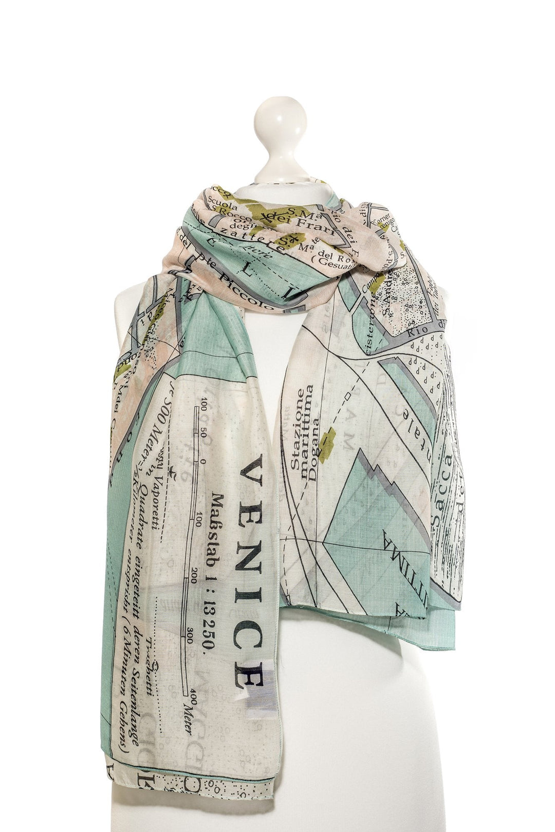 Venice Map Scarf